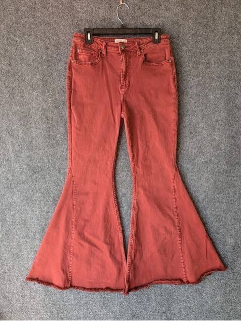 Shyanne Rust Red Flare Jeans